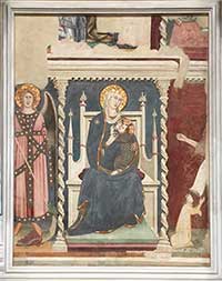 Lippo Memmi, Madonna col bambino, Sant'Agostino, San Gimignano