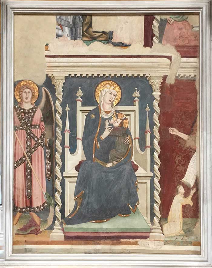 Lippo Memmi, Madonna col bambino, Chiesa di Sant'Agostino (1)


