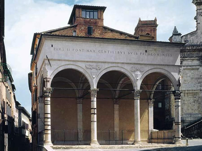 Siena, Logge del Papa (Antonio Federighi)