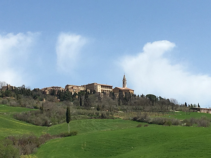 Pienza, view from Podere Terralippe